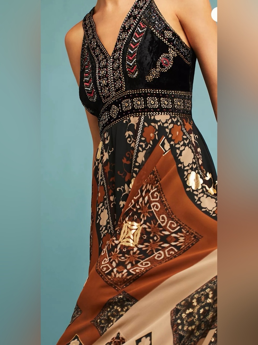 Shenia Embroidered Maxi Dress - Picture 3 of 6